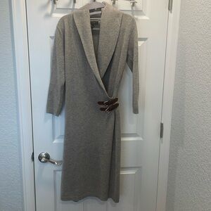Ralph Lauren merino wool medium belted sweater dress
